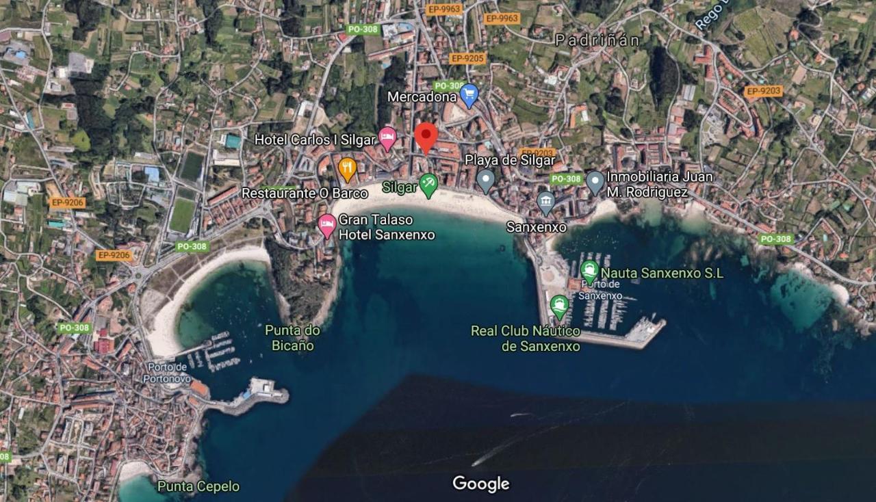Desconectaengalicia Castelao, 50M Playa Silgar Lägenhet Sanxenxo Exteriör bild