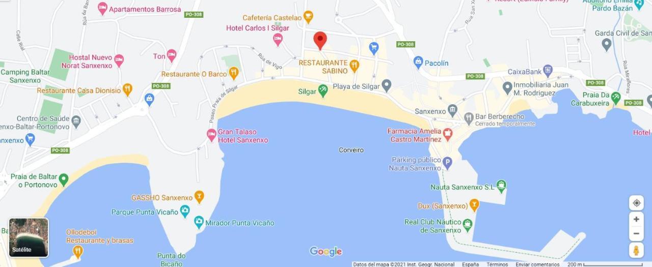 Desconectaengalicia Castelao, 50M Playa Silgar Lägenhet Sanxenxo Exteriör bild